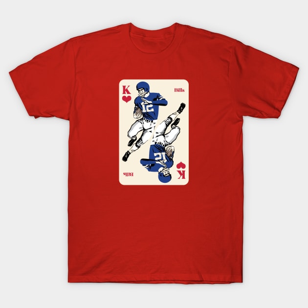 Buffalo Bills King of Hearts T-Shirt by Rad Love